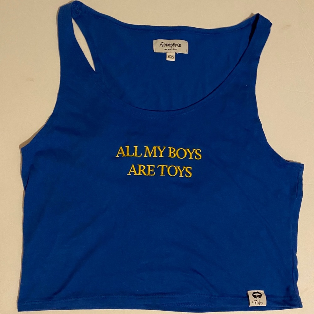 Dolls Kill/Femmemute Boys Are Toys Crop Top